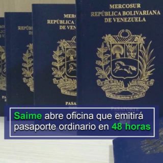 Lo obtendrán en 48 horas: Saime abre oficina para emisión de pasaportes ordinarios con habilitación (+detalles)
