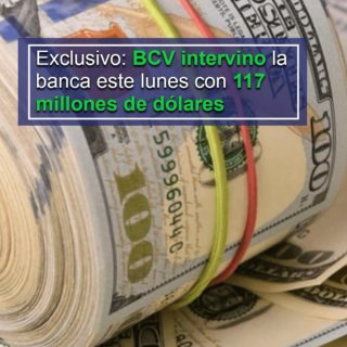 US$117 millones este #9Dic: intervención cambiaria del BCV ya supera en más de US$1.000 millones al desembolso de 2023