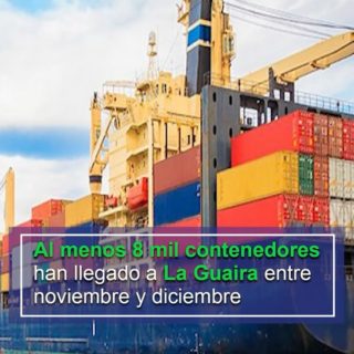 Al puerto de La Guaira han llegado 8 mil contenedores con mercancía desde el mes pasado hasta lo que va de diciembre