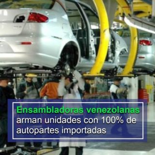 Favenpa: Ensambladoras venezolanas arman las unidades con el 100% de autopartes importadas
