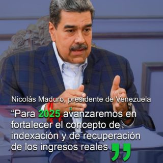Maduro anuncia que fortalecerá la «indexación de los ingresos» de los trabajadores