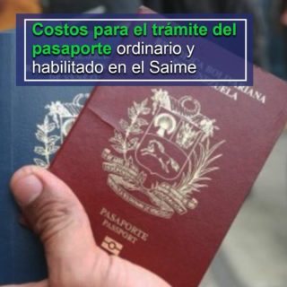#Dato: Estos son los costos para el trámite del pasaporte ordinario y habilitado en el Saime (+detalles)