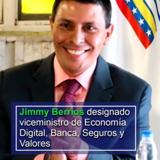 Jimmy Berríos designado viceministro de Economía Digital, Banca, Seguros y Valores