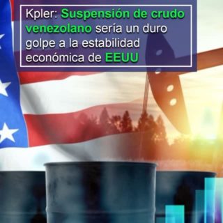 Kpler: Suspensión de crudo venezolano sería un duro golpe a la estabilidad económica de EEUU