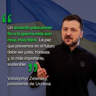 Zelenski afirma que el fin de la guerra con Rusia está «muy, muy lejos»