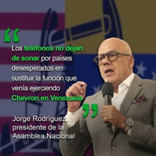 Jorge Rodríguez: Dinero que pagamos a Chevron por deudas pasará a invertirse en la industria petrolera