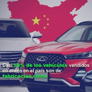 Cavenez: 45,25% de los vehículos vendidos en enero en el país son de fabricación china