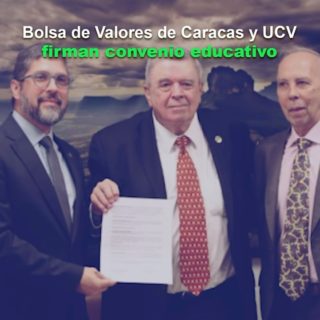 Bolsa de Valores de Caracas y UCV firman convenio educativo