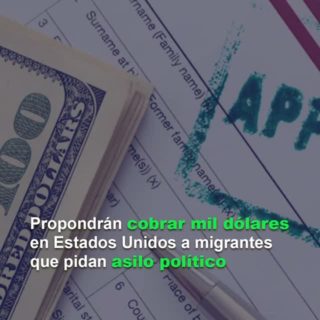 Republicanos proponen cobrar tarifa mínima de US$1.000 por pedir asilo en EEUU