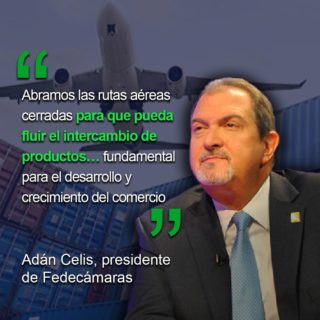 Fedecámaras: Hay que abrir las rutas aéreas que están cerradas para que fluya el intercambio comercial y turístico