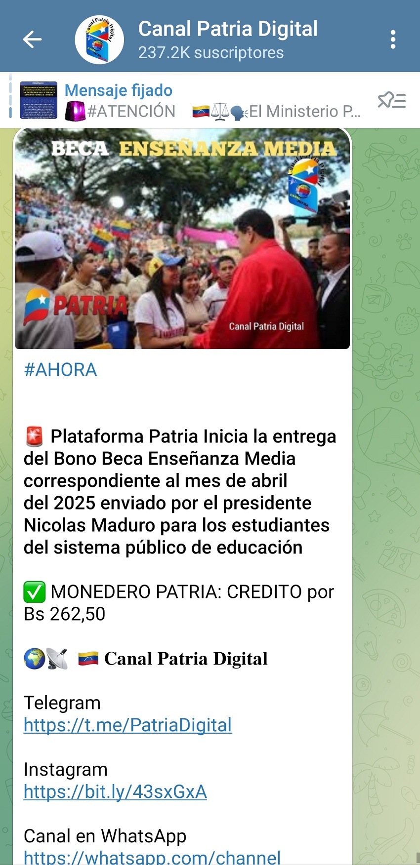 Pagan bonos «Beca Universitaria» y «Beca Enseñanza Media» de abril: Aumentaron en bolívares (+detalles)