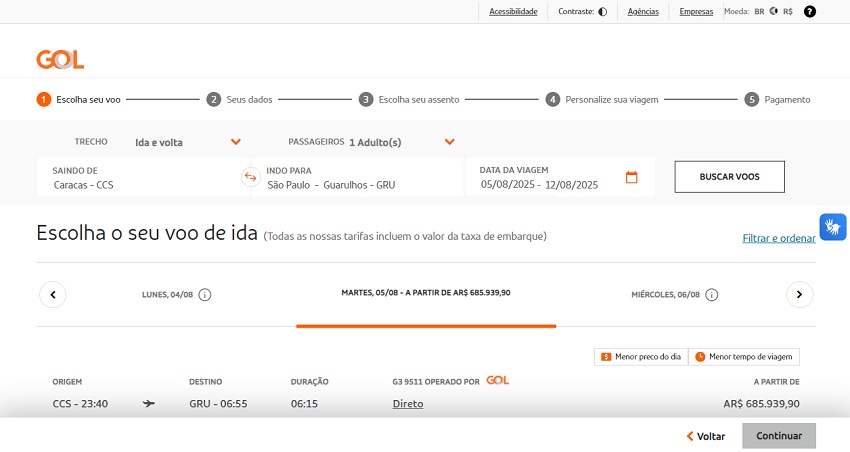 A partir del #5Ago: GOL Linhas Aéreas conectará a Caracas con Sao Paulo (+detalles)