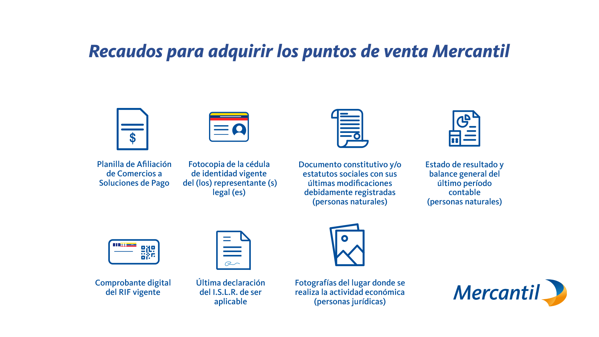 Mercantil inicia jornada especial de adquisición de puntos de venta en cuatro estados