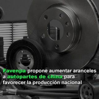 #Dato: Favenpa estima que el 82% de las autopartes importadas provienen de China