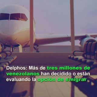 #Encuesta: 3.700.000 venezolanos han decidido o están evaluando la opción de emigrar