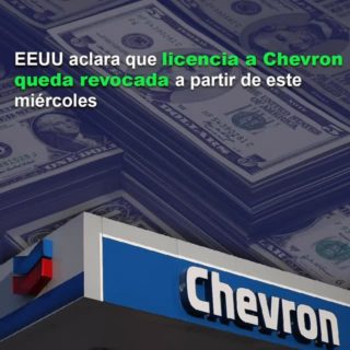 Portavoz del Departamento de Estado de EE.UU confirma que licencia de Chevron expira este #27May