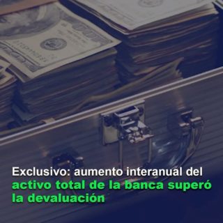 #Ranking: Aumento interanual del activo total de la banca superó a la devaluación