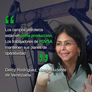 Campos petroleros de Venezuela «están en plena producción»: «Mantenemos y respetamos los acuerdos»