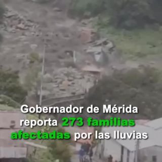 Gobernador de Mérida reporta 273 familias afectadas por las lluvias