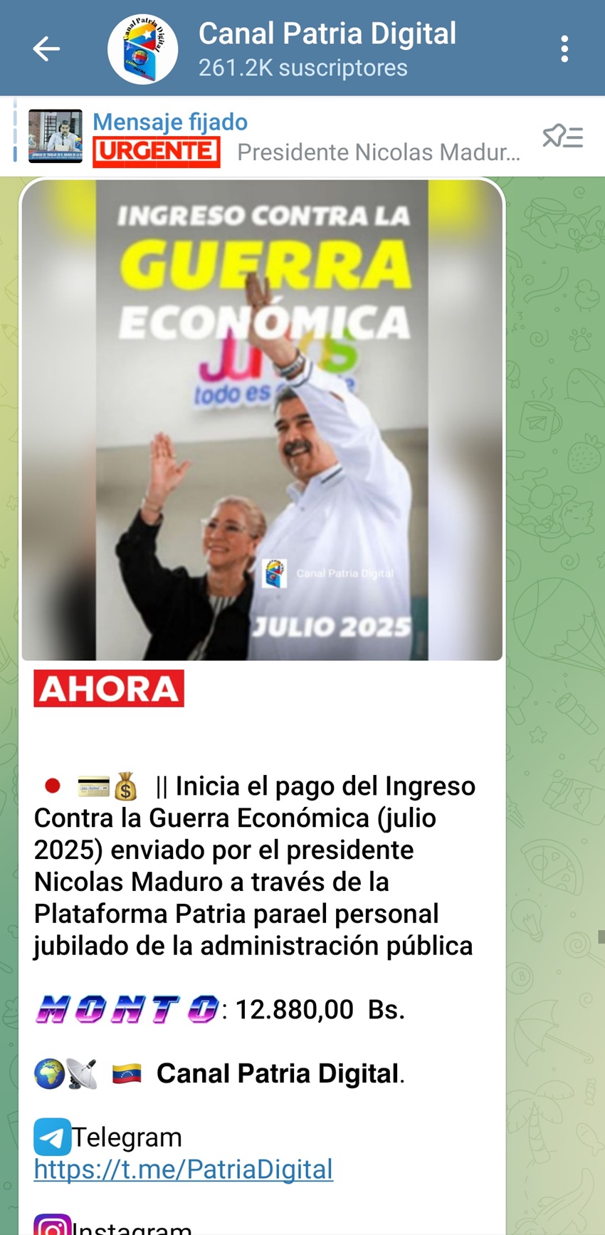 Aumentó 15%: Pagan bono «Contra la Guerra Económica» de julio a jubilados por más de Bs. 12.000
