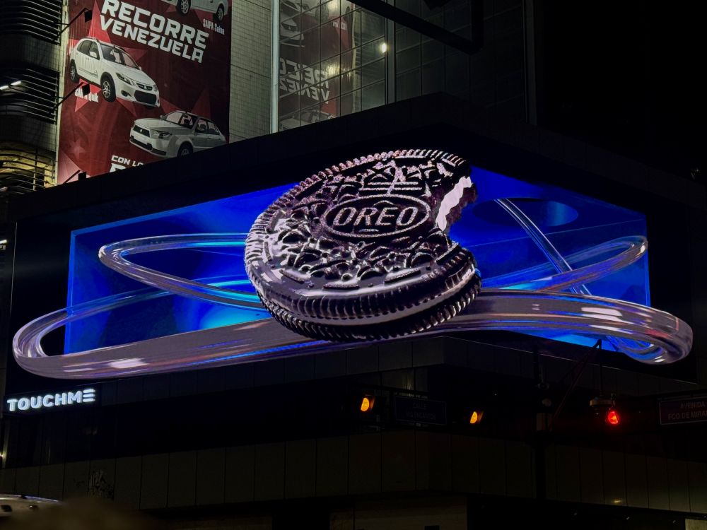 Nueva valla Oreo® en 3D apuesta por la innovación en Venezuela