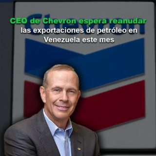 CEO de Chevron espera reanudar las exportaciones de petróleo venezolano este mes