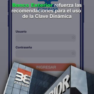 Banco Exterior refuerza las recomendaciones para el uso de la Clave Dinámica