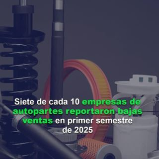 Siete de cada diez empresas nacionales de autopartes reportaron bajas ventas en primer semestre de 2025