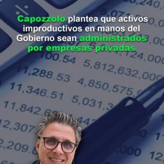 Capozzolo plantea que «activos improductivos» en manos del Estado sean administrados por empresas privadas