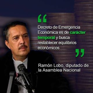 Decreto de Emergencia Económica «es de carácter temporal» y busca «restablecer los equilibrios económicos»