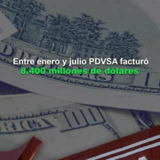Entre enero y julio PDVSA facturó ingresos por US$8.400 millones