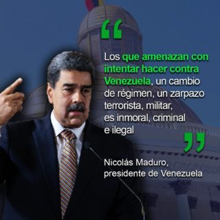 Maduro acusa al gobierno de EEUU de buscar un «cambio de régimen» con un «zarpazo terrorista»