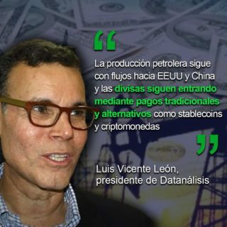 LVL: Producción petrolera «sigue activa» y las divisas entran mediante pagos tradicionales y alternativos