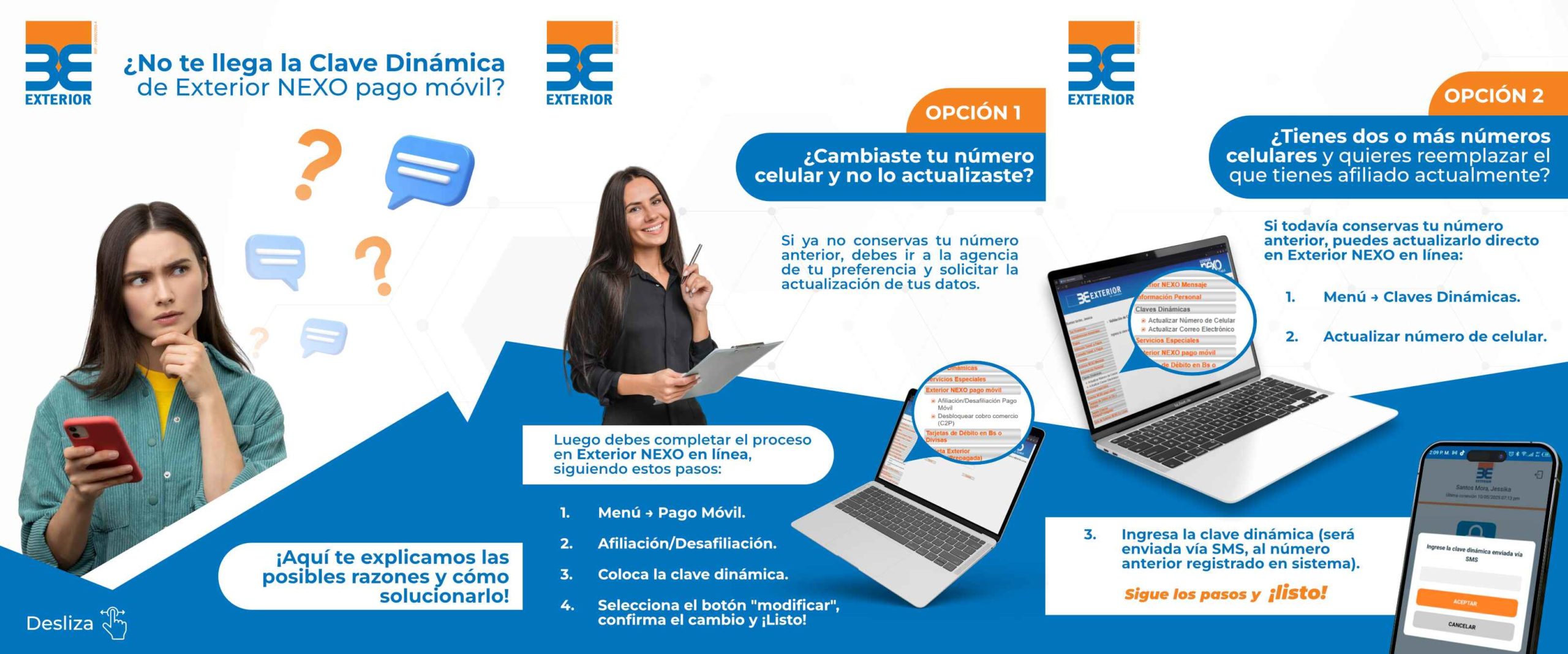 Banco Exterior refuerza las recomendaciones para el uso de la Clave Dinámica