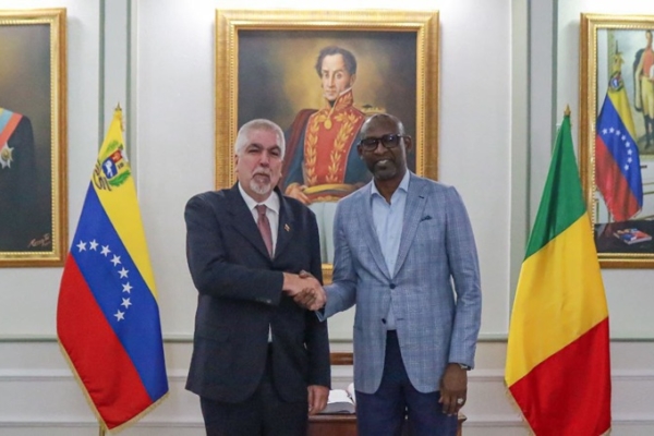 Ministro de Exteriores de Mali visita Venezuela para fortalecer la cooperación bilateral
