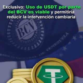 #Expertos: Uso de USDT por parte del BCV es viable y permitiría reducir la intervención cambiaria