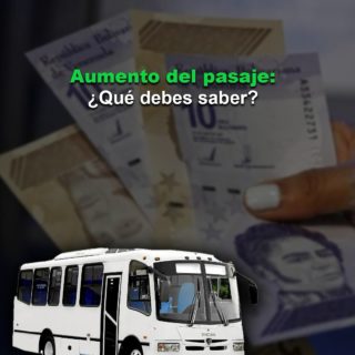 #Dato: Lo que debe saber sobre el nuevo aumento del pasaje urbano