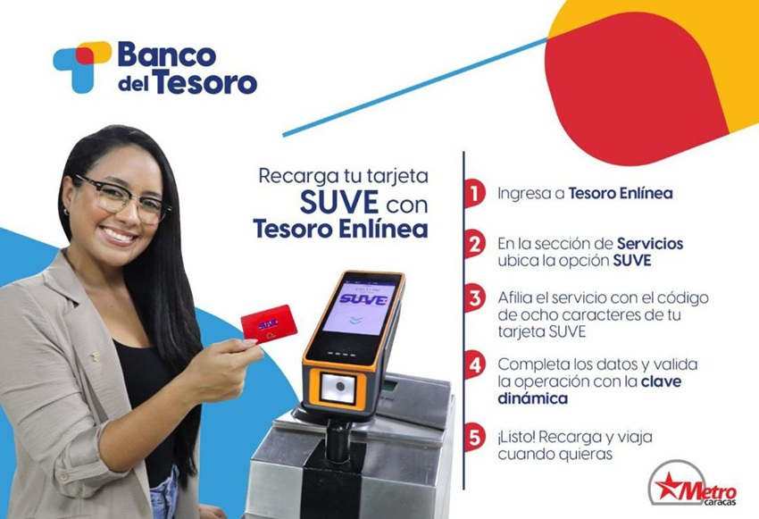 El Banco del Tesoro te SUVE al Metro en un dos por tres