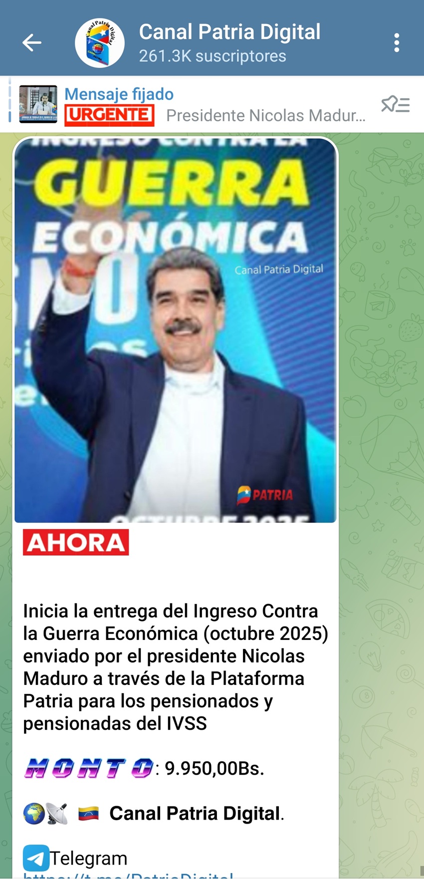 Incrementó más de 27% en bolívares: Pagan bono «Contra la Guerra Económica» de octubre a pensionados