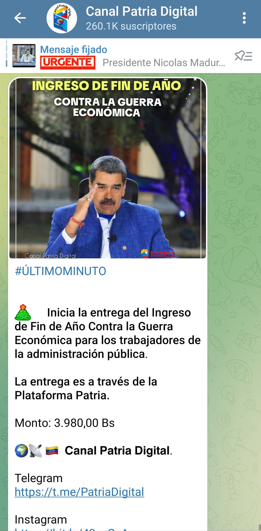 #Atentos: Pagan el «Ingreso de Fin de Año Contra la Guerra Económica» a trabajadores por Bs. 3.980