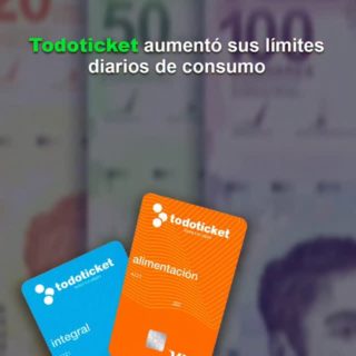 #Atención: Todoticket aumentó sus límites diarios de consumo