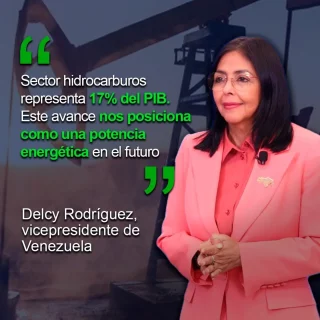 Delcy Rodríguez afirma que en 2025 incrementaron las empresas conexas al sector hidrocarburos