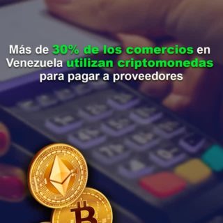 #Dato: Más del 30% de los comercios en Venezuela utilizan criptomonedas para pagar a proveedores