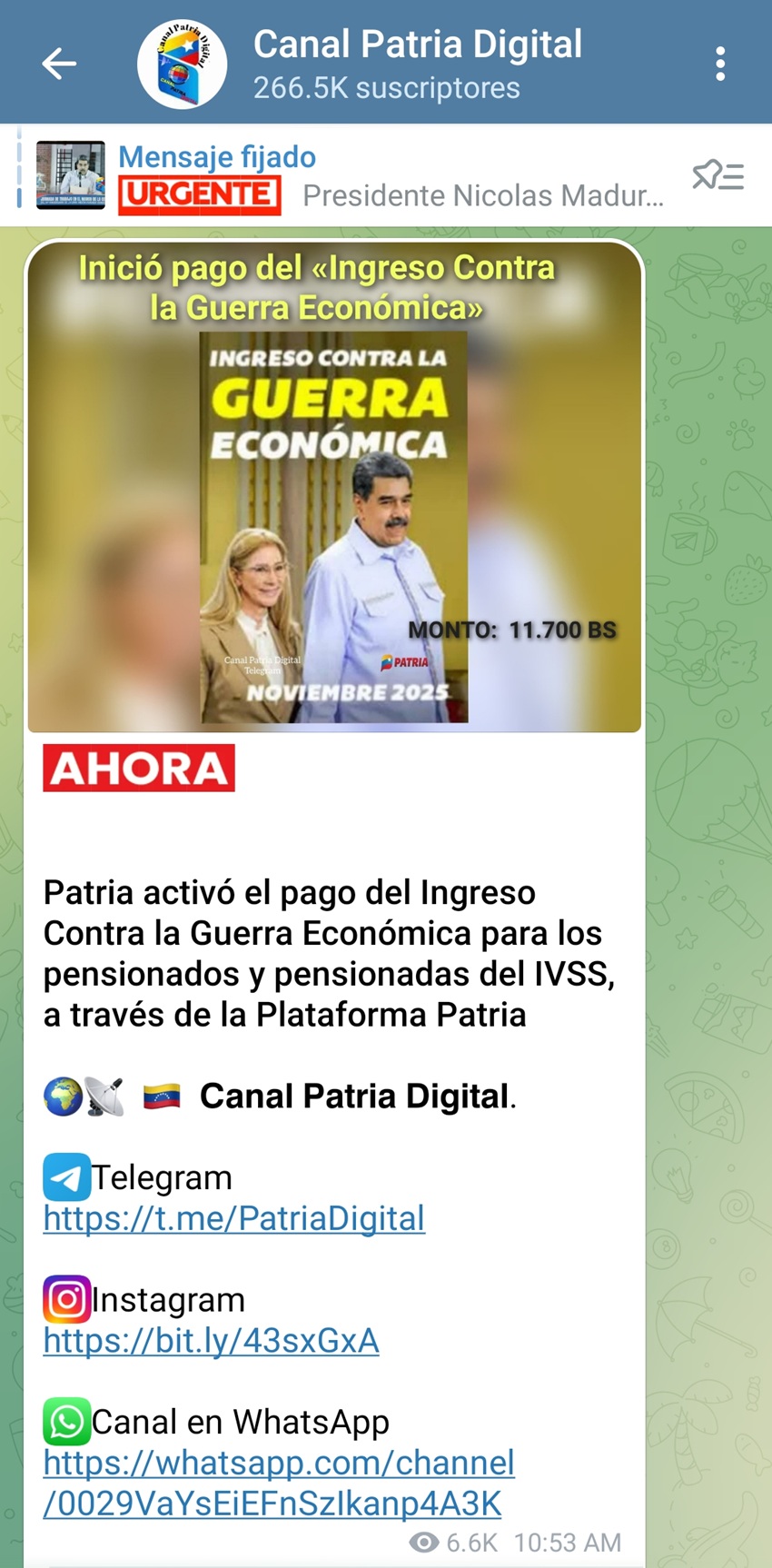 Pagan bono «Contra la Guerra Económica» de noviembre a pensionados: Aumentó más de 17% en bolívares (+monto)