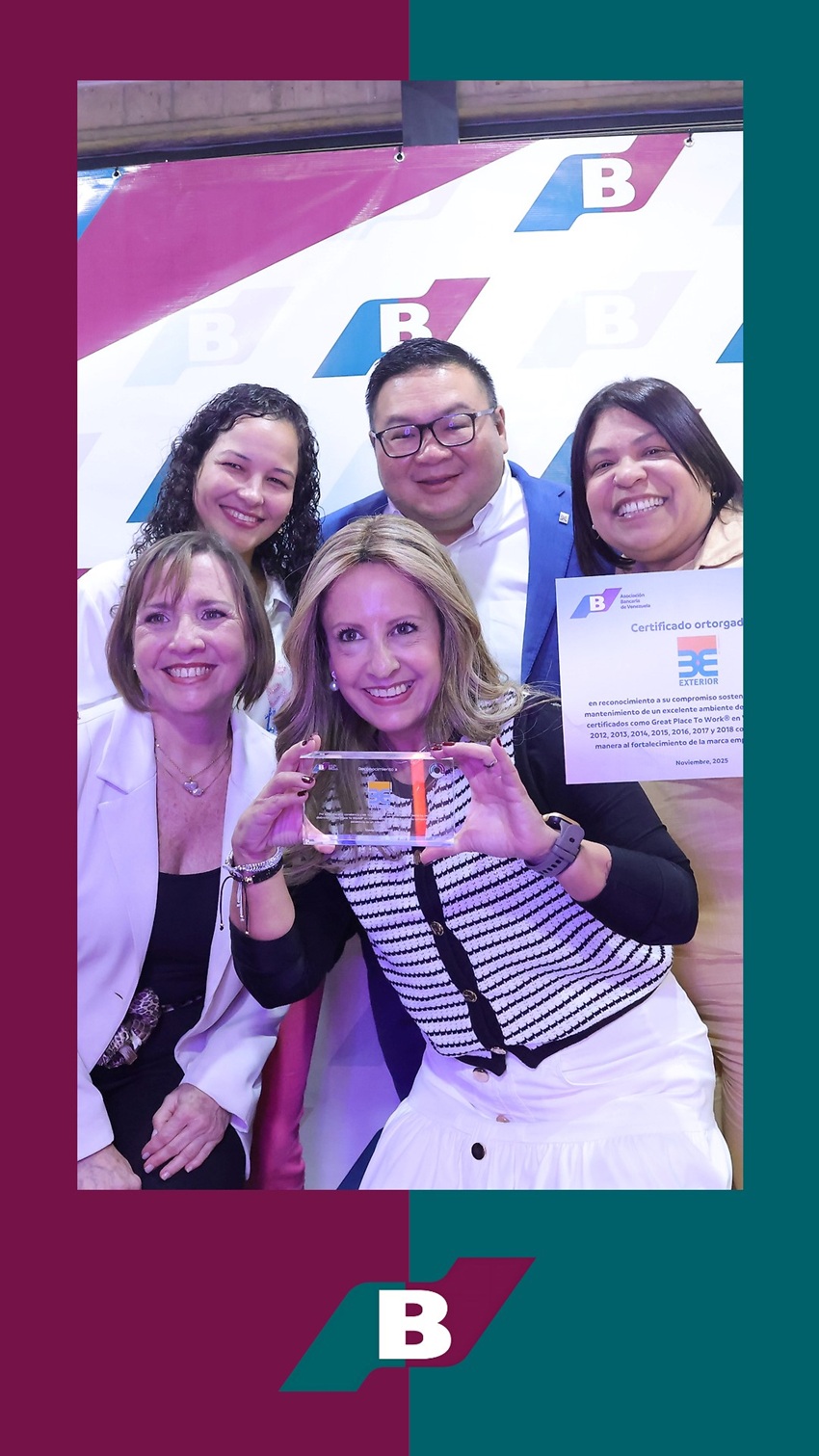 Banco Exterior se consolida como el banco con más certificaciones Great Place to Work® en Venezuela