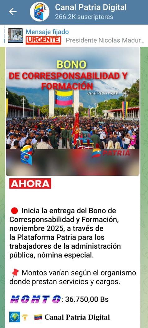#28Nov Pagan Bono de Corresponsabilidad y Formación a trabajadores de la administración pública