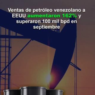 Ventas de petróleo venezolano a EEUU aumentaron 162% y superaron 100.000 bpd en septiembre