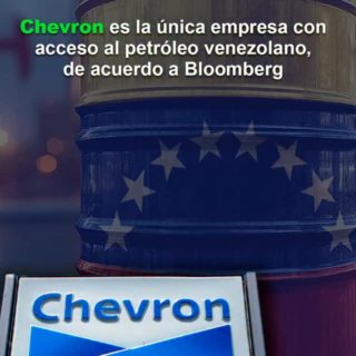 Bloomberg: Chevron sigue siendo «la única empresa petrolera» con acceso al crudo venezolano