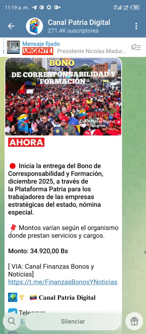 Pagan bono a trabajadores de empresas estrat&eacute;gicas del Estado en n&oacute;mina especial por m&aacute;s de US$100