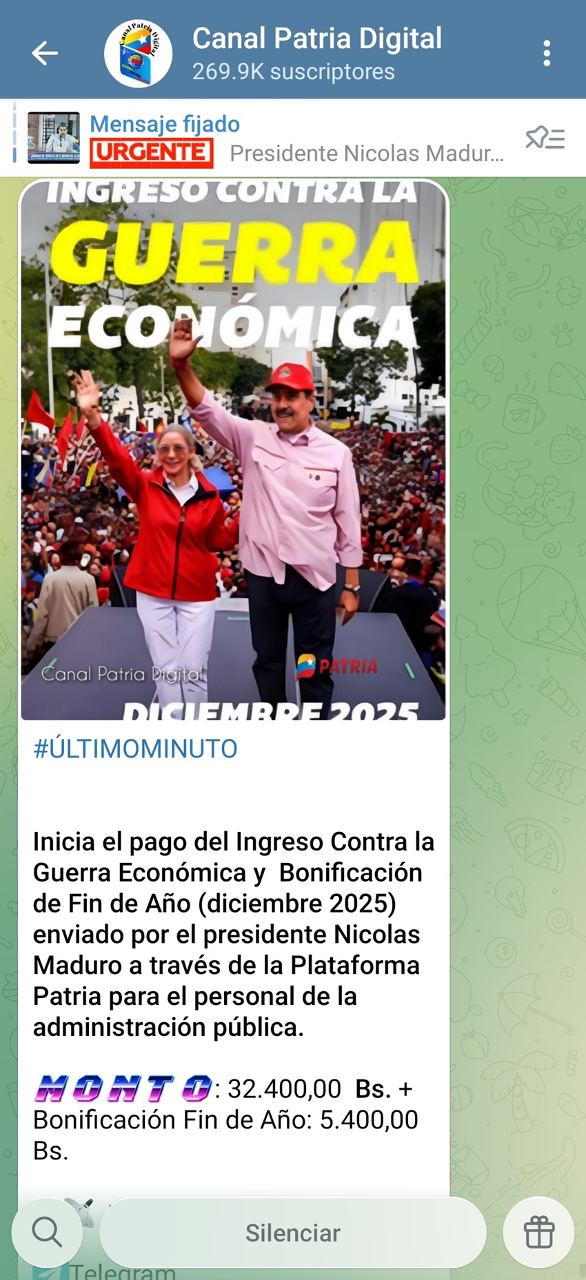 Incrementó 15% en bolívares: Pagan bono «Contra la Guerra Económica» de diciembre a empleados públicos